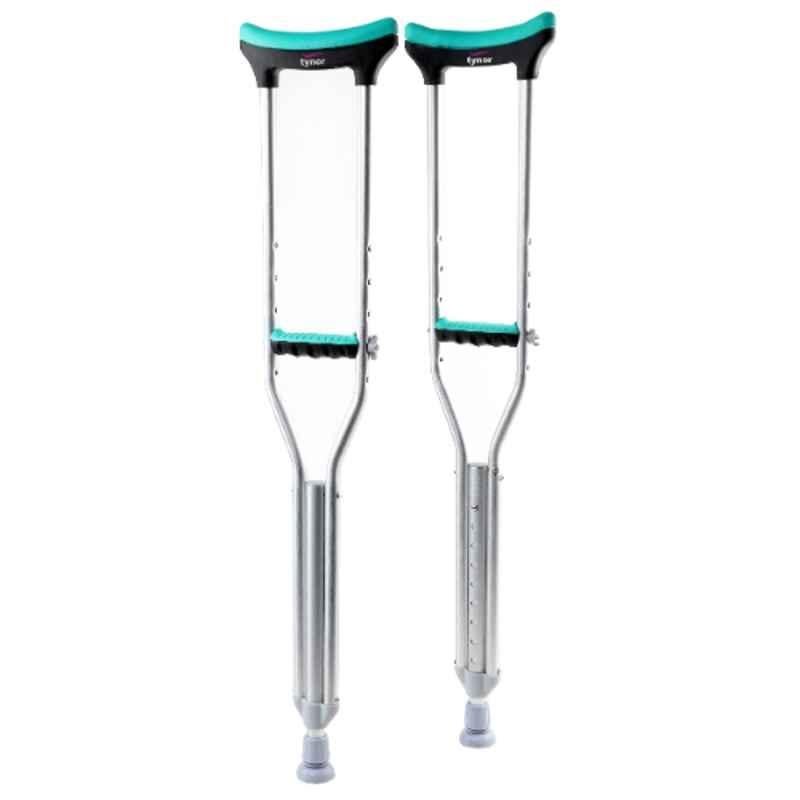 Height Adjustable Underarm Axillary Crutches for Men Women & Elderly – Pair of 2